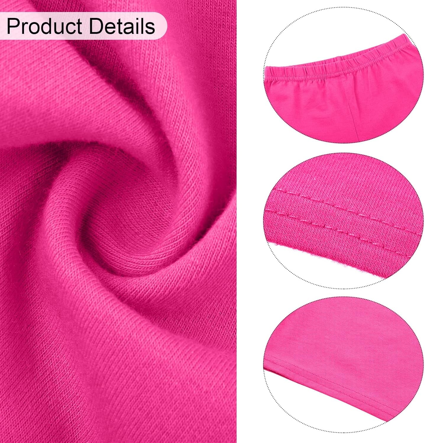3 Pack Girls Dance Shorts Bike Shorts Long Shorts Breathable and Safety