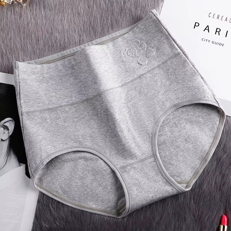 4Pcs/Lot Women'S Panties High Waist Underwear Cotton Abdominal plus Size Briefs Girls Seamless Underpants Sexy Lingeries Female