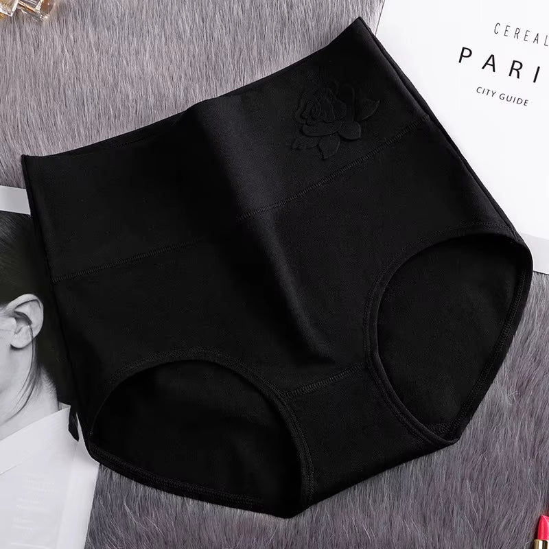4Pcs/Lot Women'S Panties High Waist Underwear Cotton Abdominal plus Size Briefs Girls Seamless Underpants Sexy Lingeries Female