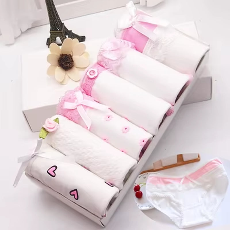 6 Pcs/ Underwear Women Girls Panties Ladies Underwear Briefs Panties Women Lace Lingeries Cueca Calcinhas Shorts Underpant