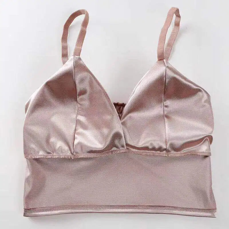Sexy V-Neck Bras Beauty Backs Wrap Chest Wireless Women Bras Lingeries Summer Tube Tops Underwear