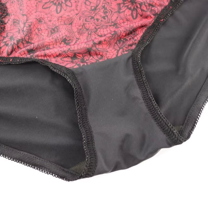 XL-6XL High-Rise Women Panties Floral Lace Briefs Ladies Sexy Lace Panties Underwear Breathable Underpants Lingeries