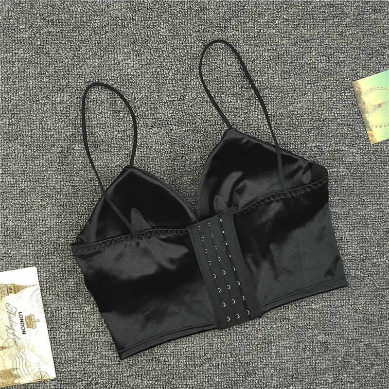 Sexy V-Neck Bras Beauty Backs Wrap Chest Wireless Women Bras Lingeries Summer Tube Tops Underwear