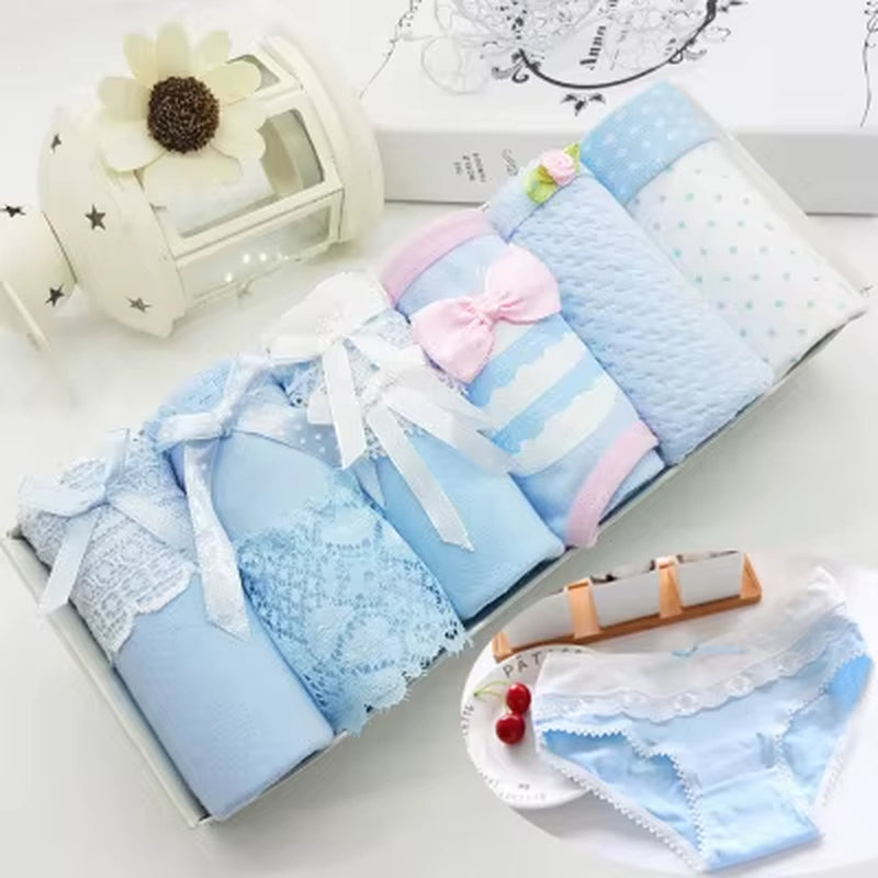 6 Pcs/ Underwear Women Girls Panties Ladies Underwear Briefs Panties Women Lace Lingeries Cueca Calcinhas Shorts Underpant