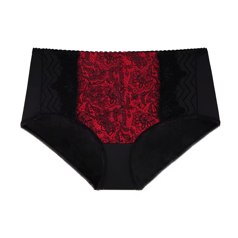 XL-6XL High-Rise Women Panties Floral Lace Briefs Ladies Sexy Lace Panties Underwear Breathable Underpants Lingeries
