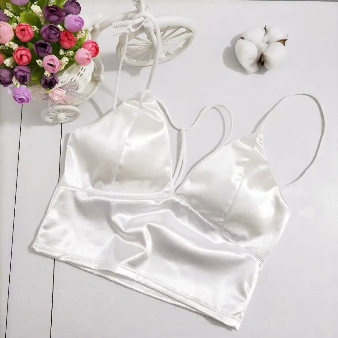 Sexy V-Neck Bras Beauty Backs Wrap Chest Wireless Women Bras Lingeries Summer Tube Tops Underwear