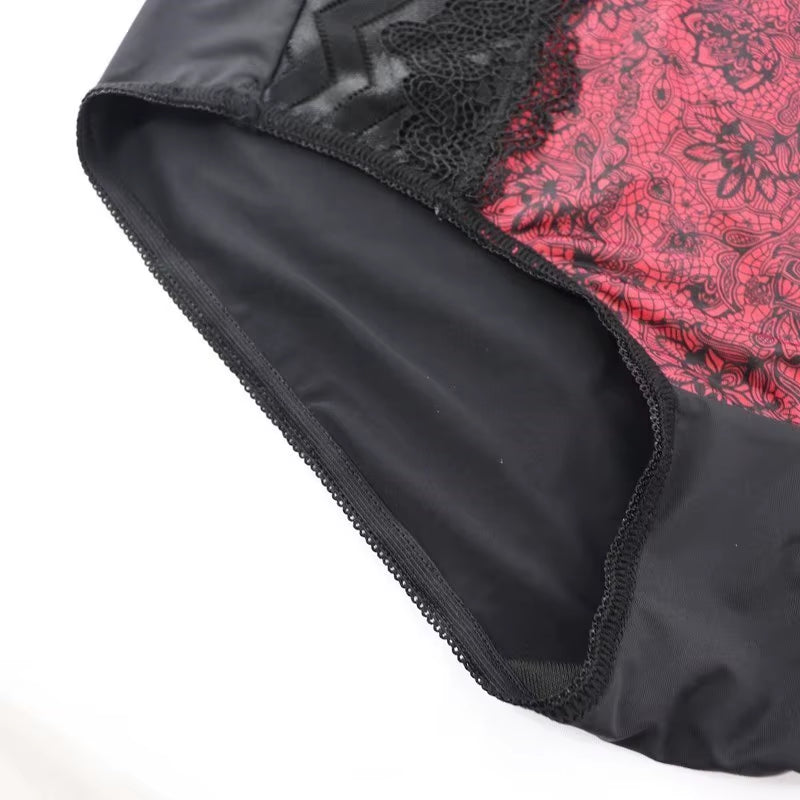 XL-6XL High-Rise Women Panties Floral Lace Briefs Ladies Sexy Lace Panties Underwear Breathable Underpants Lingeries