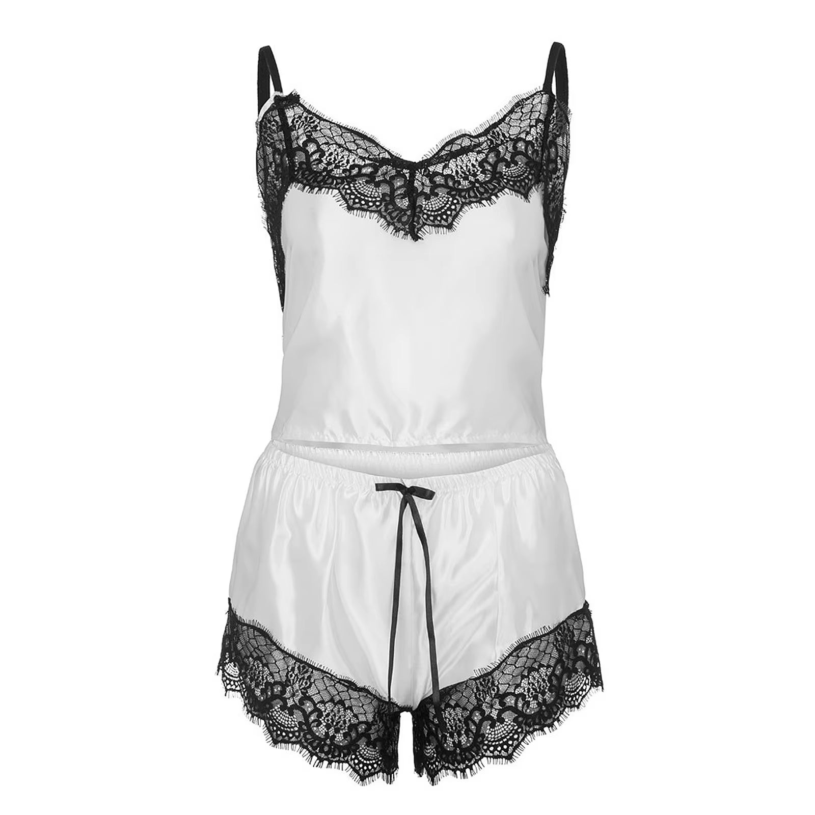 Simulation Silk Lace Underwear Women'S ​Comfortable Shorts Set Nightwear Sexy Lingerie Sets Thin Pajamas Lingeries Sets Sexy