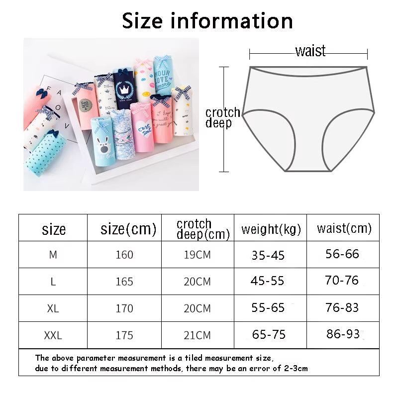 3Pcs/Lot Underwear Women'S Panties Girls Cotton Briefs Seamless Panty Breathable Bow plus Size Underpants Female Sexy Lingeries