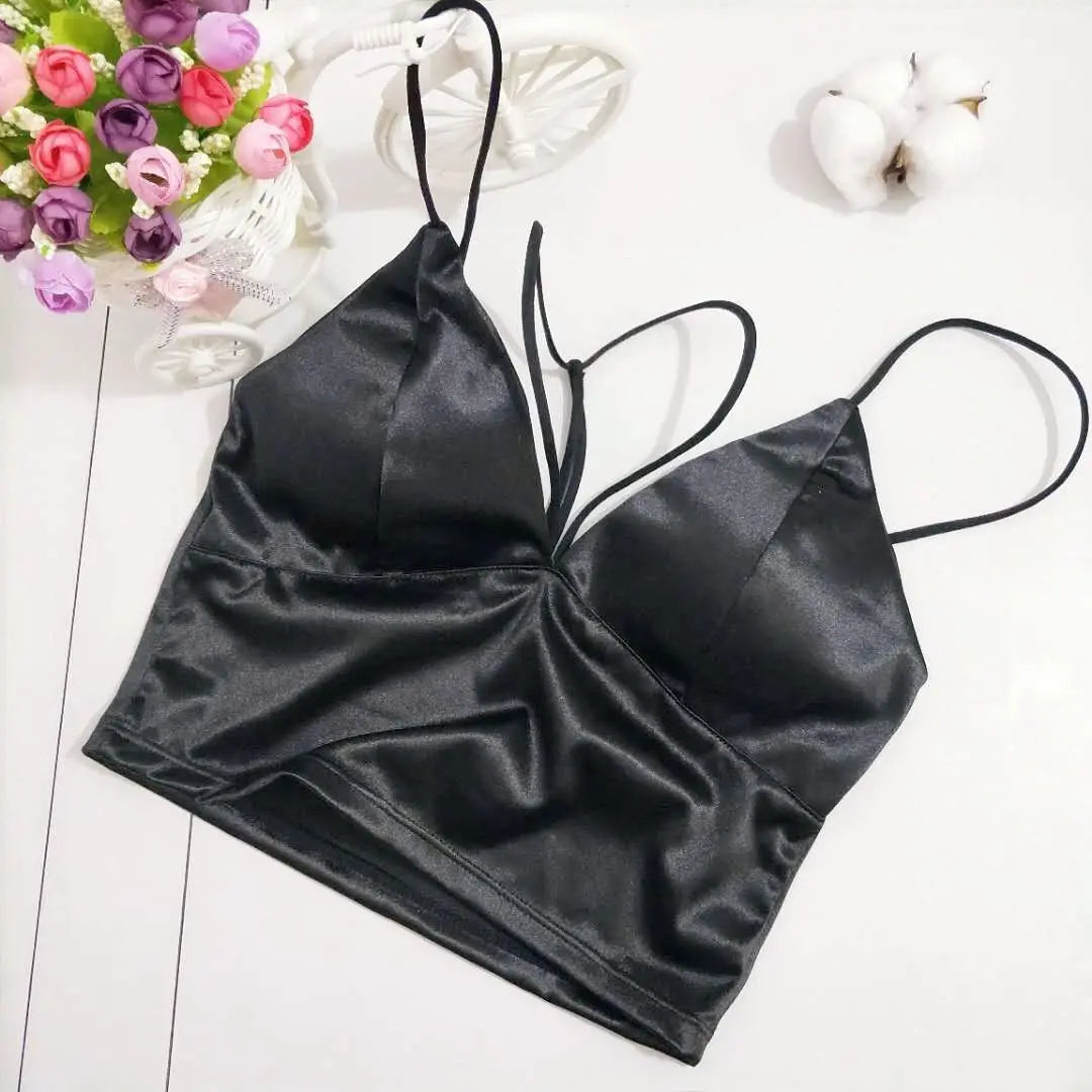 Sexy V-Neck Bras Beauty Backs Wrap Chest Wireless Women Bras Lingeries Summer Tube Tops Underwear