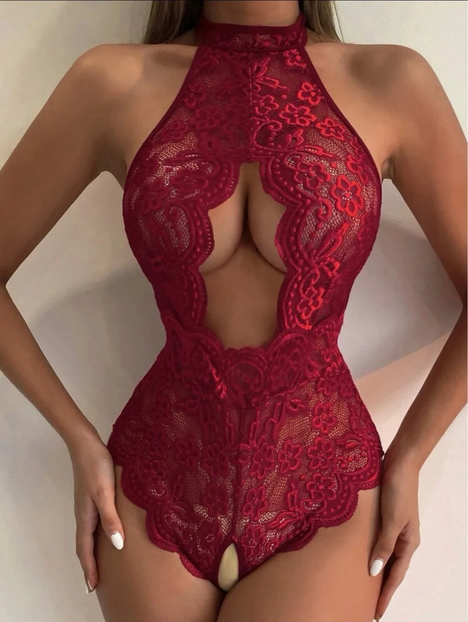 Erotic Lingerie for Women Hollow Bra Crotchless Underwear Babydoll Dress Hot Lace Lingeries Sexy Costume G-String Sleepwear
