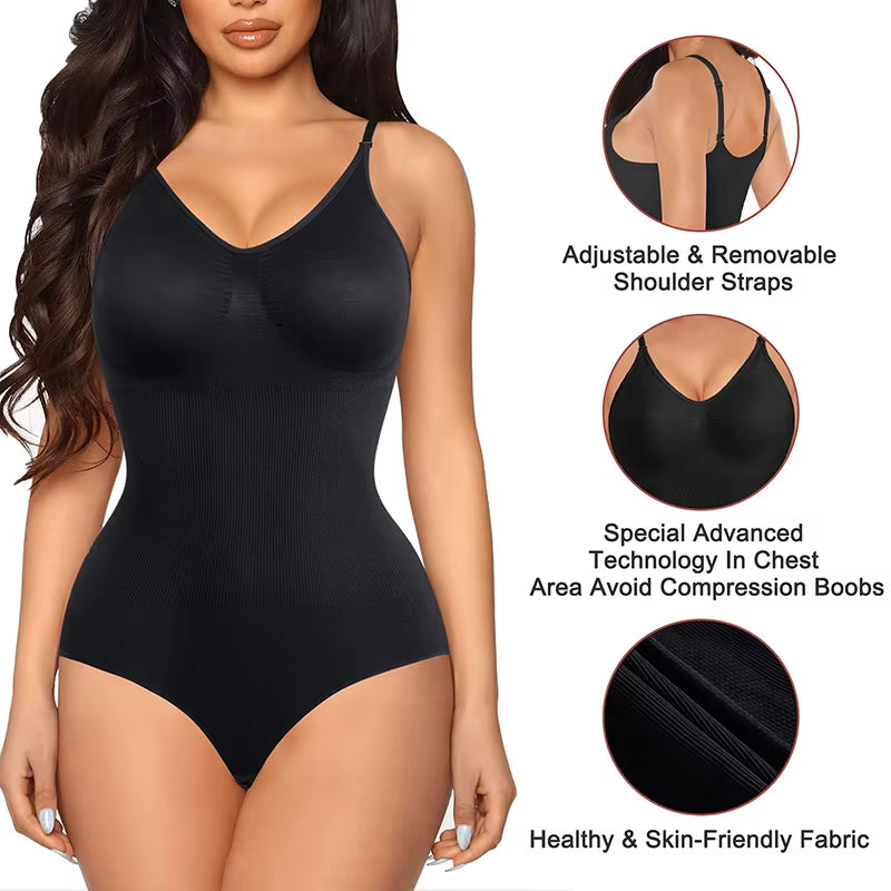 Sculpting Bodysuit Shapewear Seamless Waist Trainer Body Shaper Women Tummy Control Butt Lifter Corset Push up Cami Lingeries