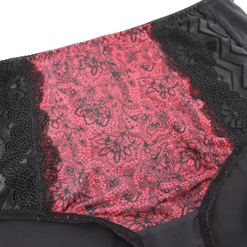 XL-6XL High-Rise Women Panties Floral Lace Briefs Ladies Sexy Lace Panties Underwear Breathable Underpants Lingeries